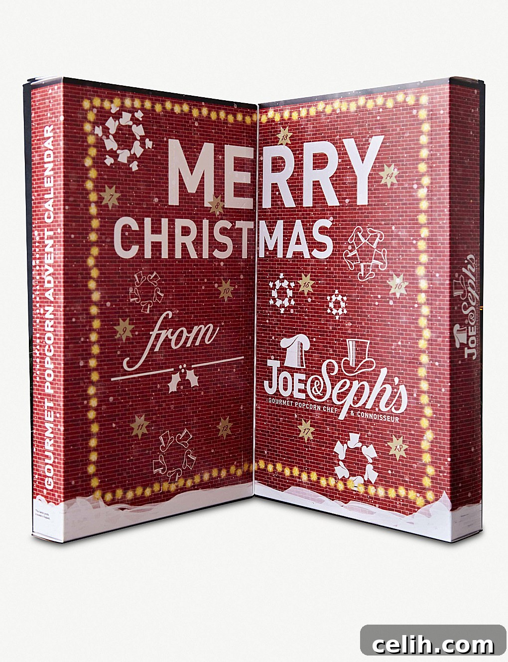 Joe and Seph's alternative advent calendar with popcorn treats