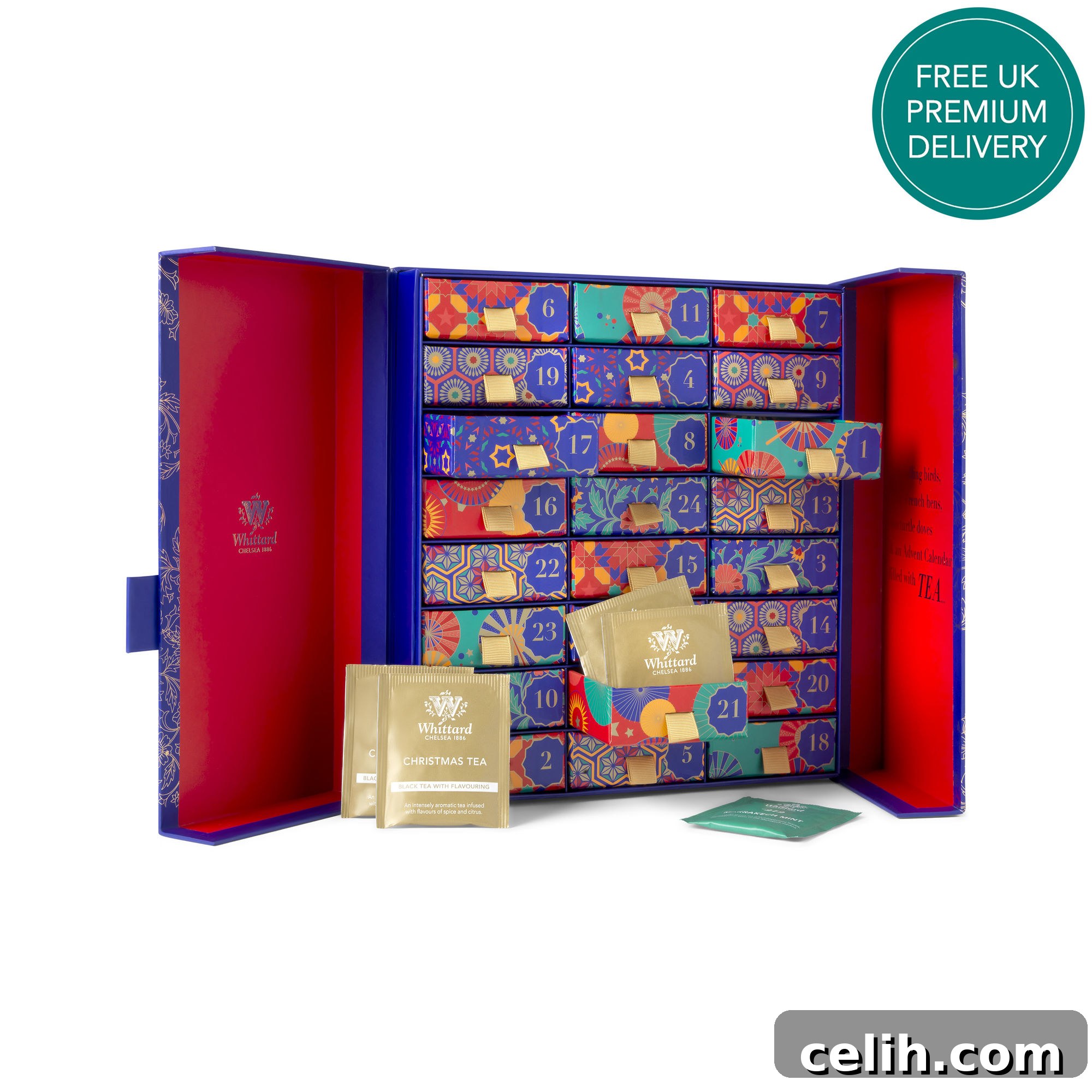 Love tea? Drink your way to Christmas with this stunning tea themed advent calendar from Whittard
