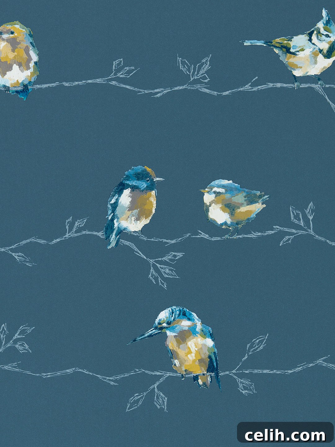 Bring birds into your home with the standing ovation wallpaper from Harlequin
