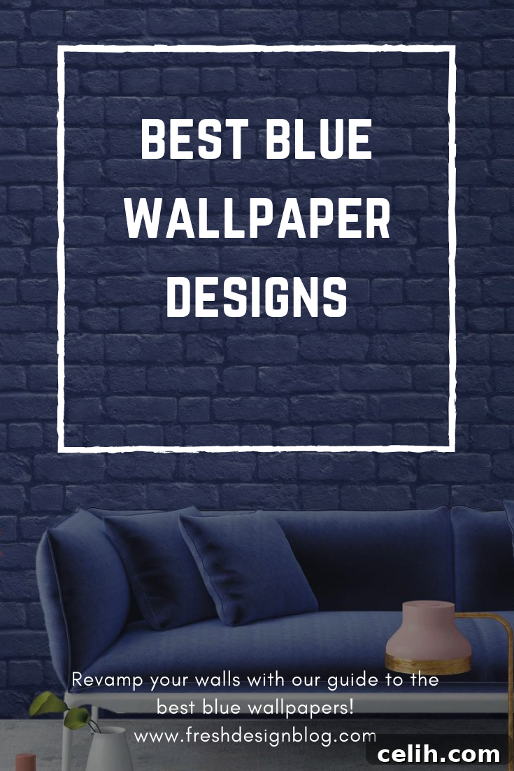 Decorate your home with blue and use one of the best blue wallpaper designs available. Plenty of ideas and inspiration for all home decor styles and tastes