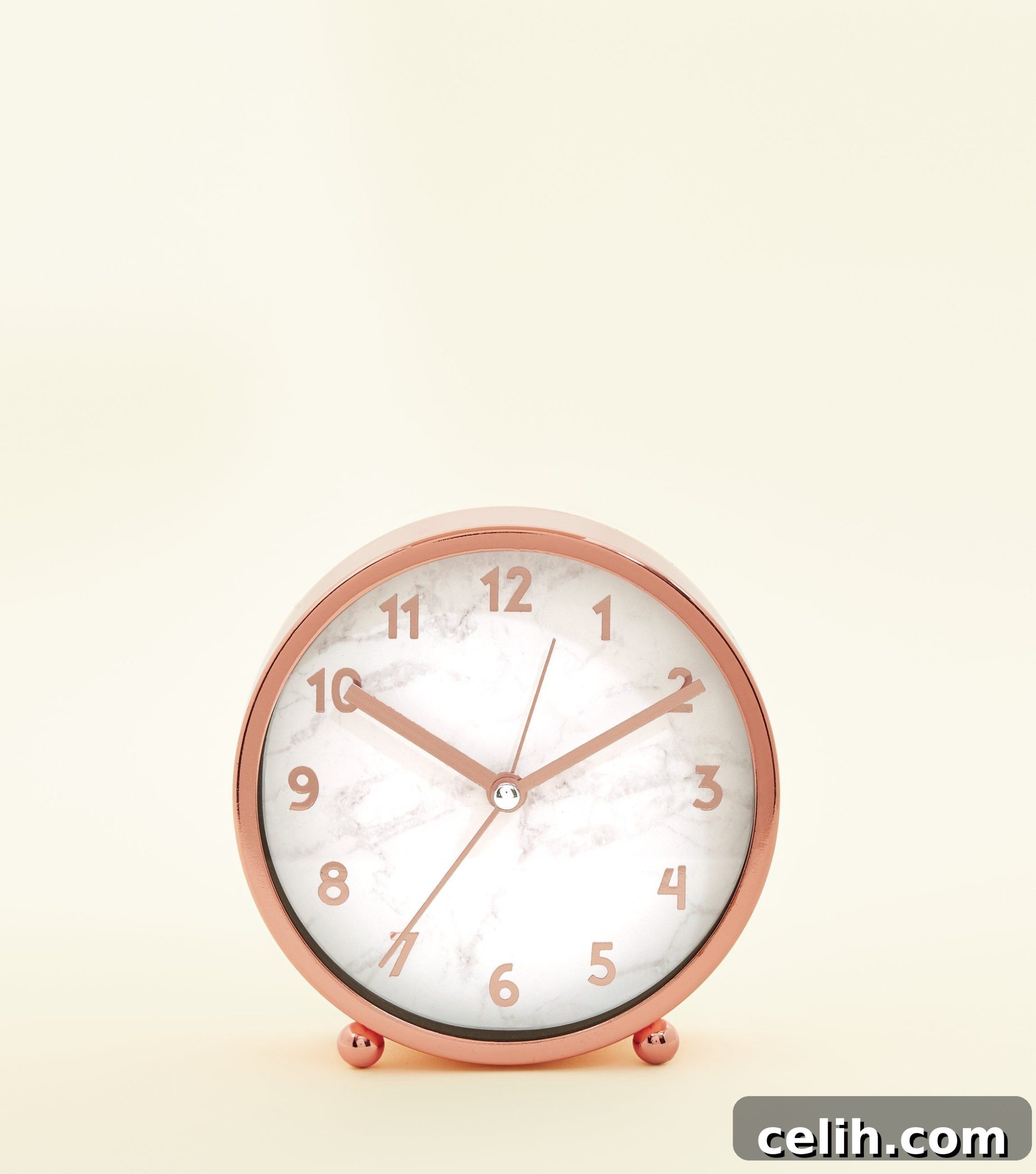 Get the look for less with this rose gold and marble effect clock - it's very well priced and affordable 