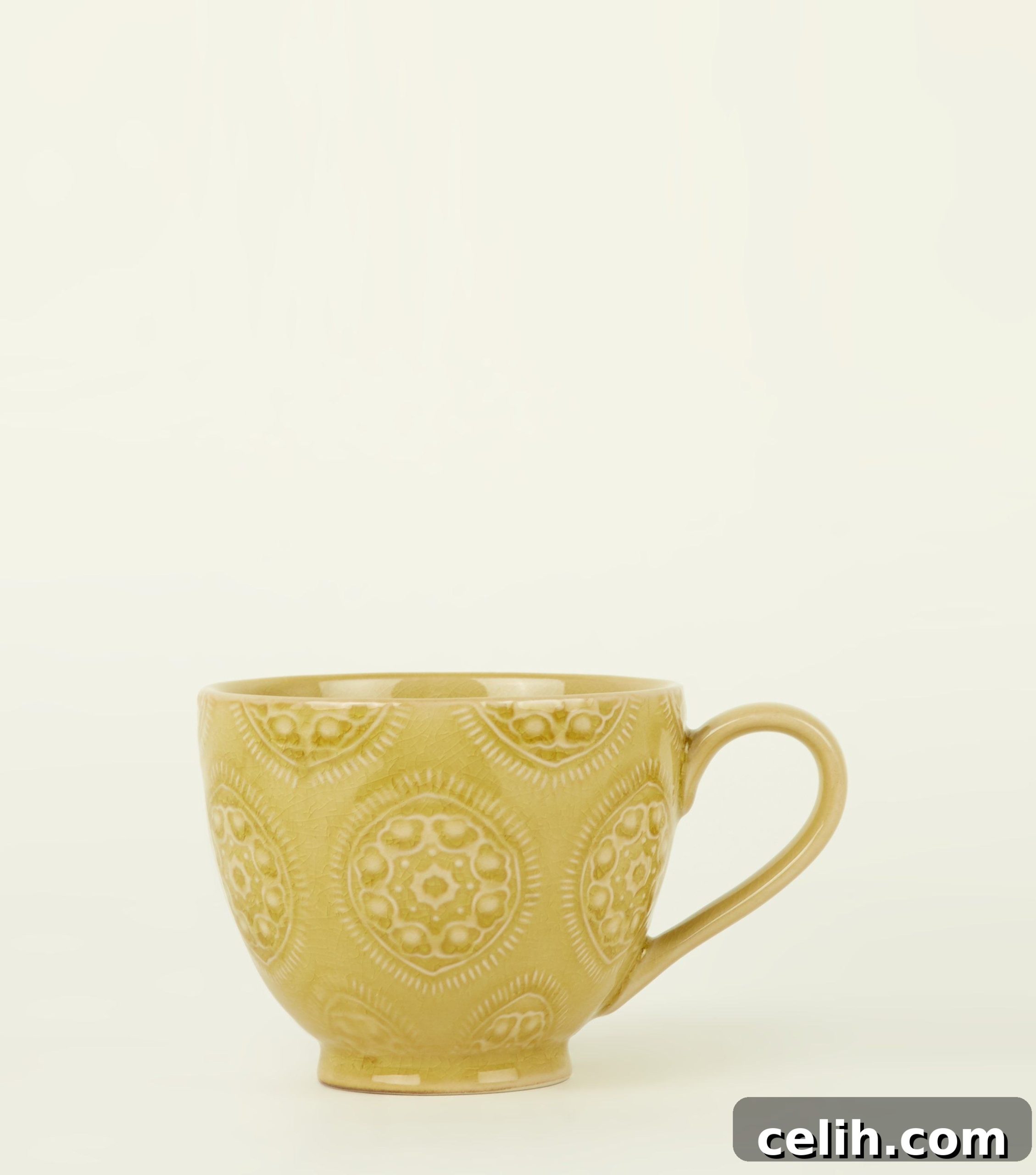 On trend yellow mug for your morning coffe