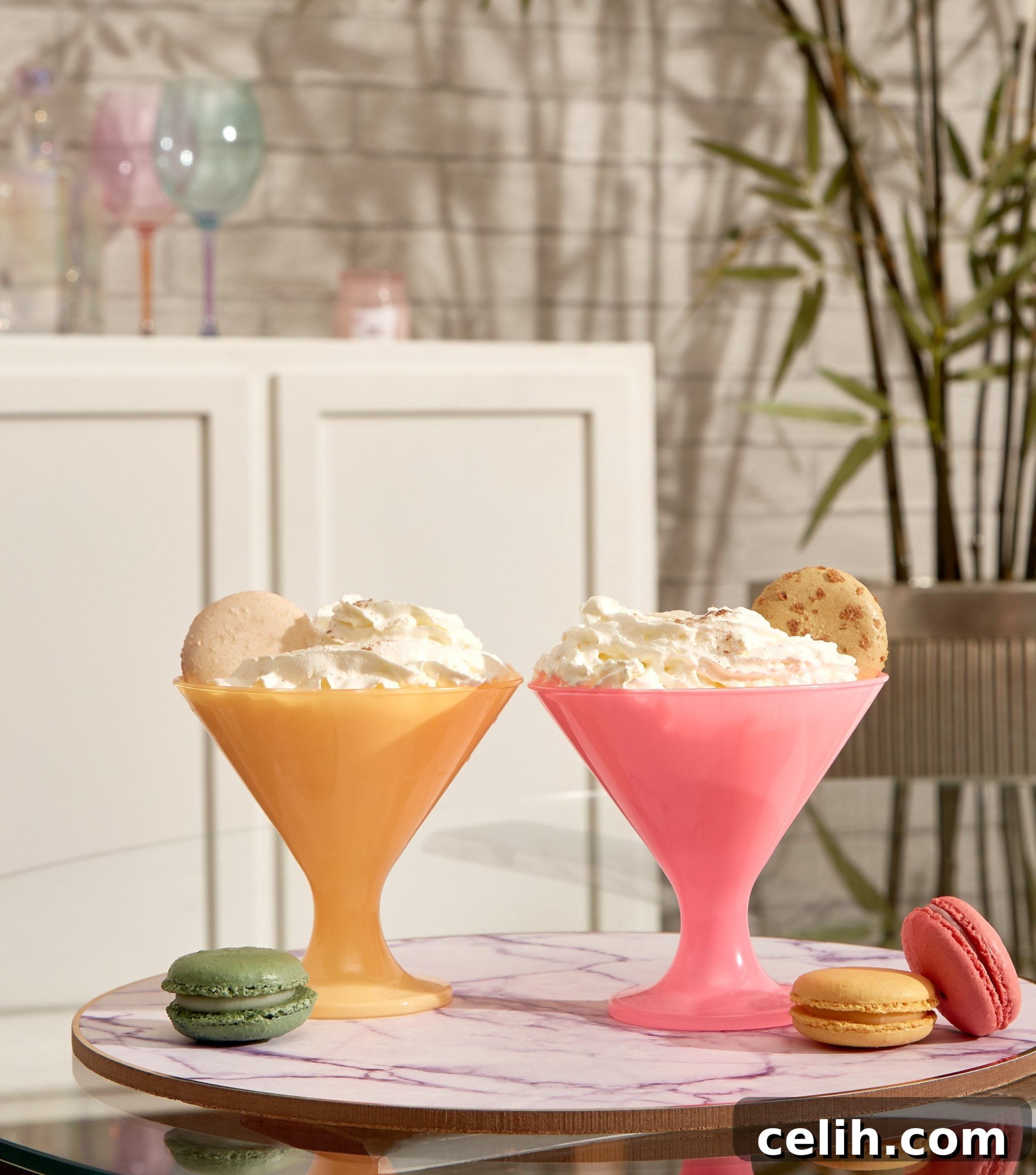 Serve desserts in style with these neon dessert bowls