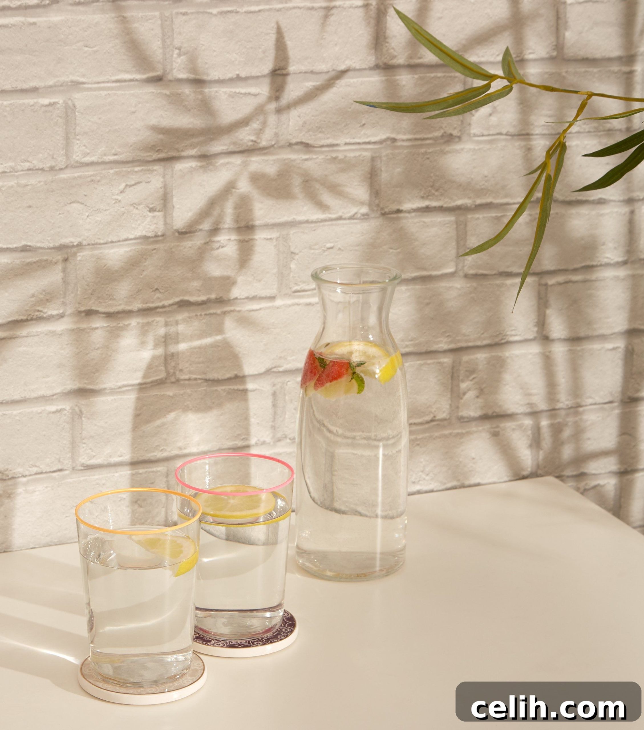 Neon rimmed glasses from the from the affordable homeware range at New Look