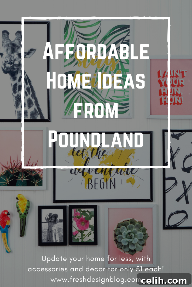 Elevate Your Space for Less with Poundland 10 Poundland is a treasure trove for affordable home ideas, offering everything from prints and frames to accessories, dining sets, and kitchenware.