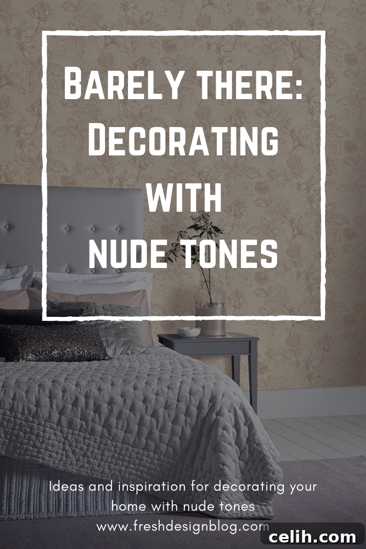 Decorating your home in barely there nude tones - it's a great color palette for all rooms in your home and easy on the eye. Find inspiration for serene and sophisticated nude decor.