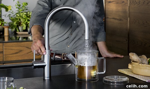 The amazing Quooker Flex kitchen tap