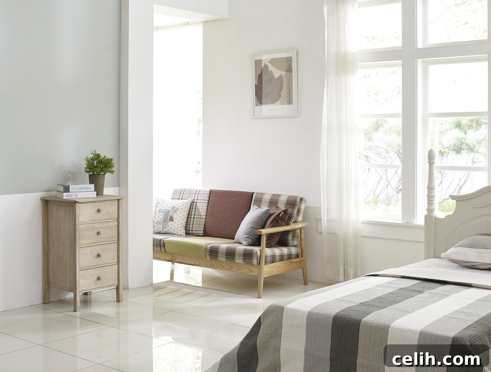 Declutter your space and keep accessories to a minimum