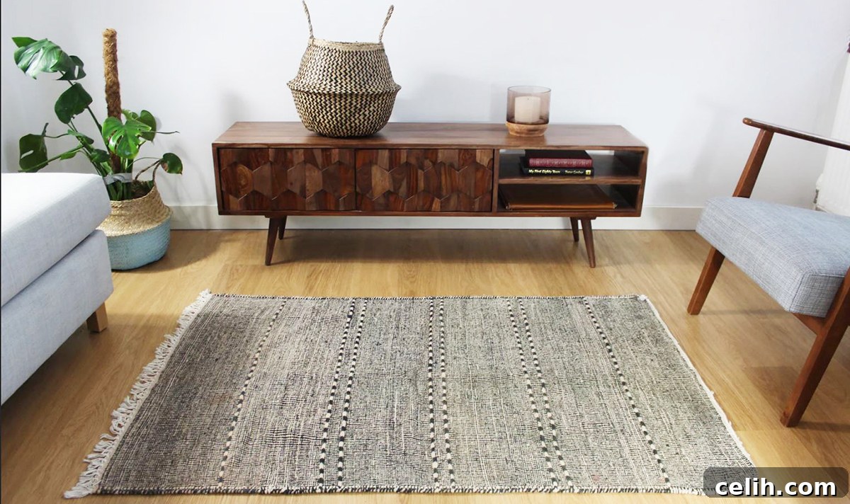 Artisan made Berber rug handcrafted in Morocco, featuring traditional patterns and natural wool.