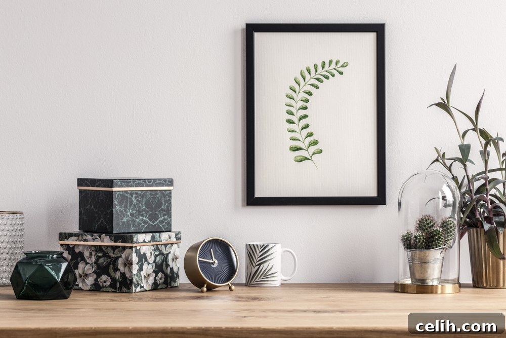 Beautifully displayed collection of home accessories