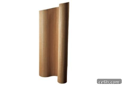 Wave room divider in a modern setting