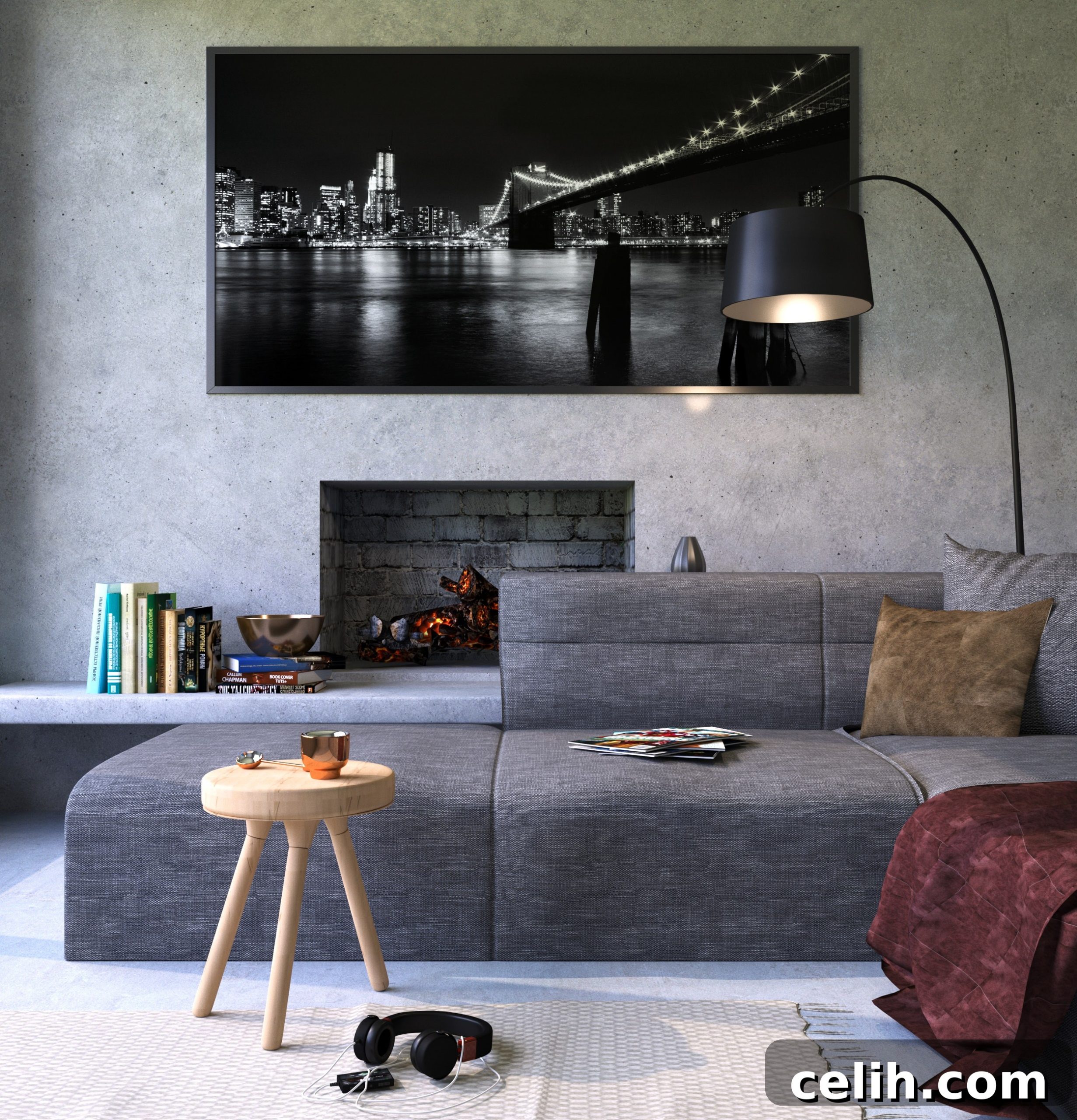 Illuminated Bliss 2 Light up your living room with a contemporary oversized standing floor lamp