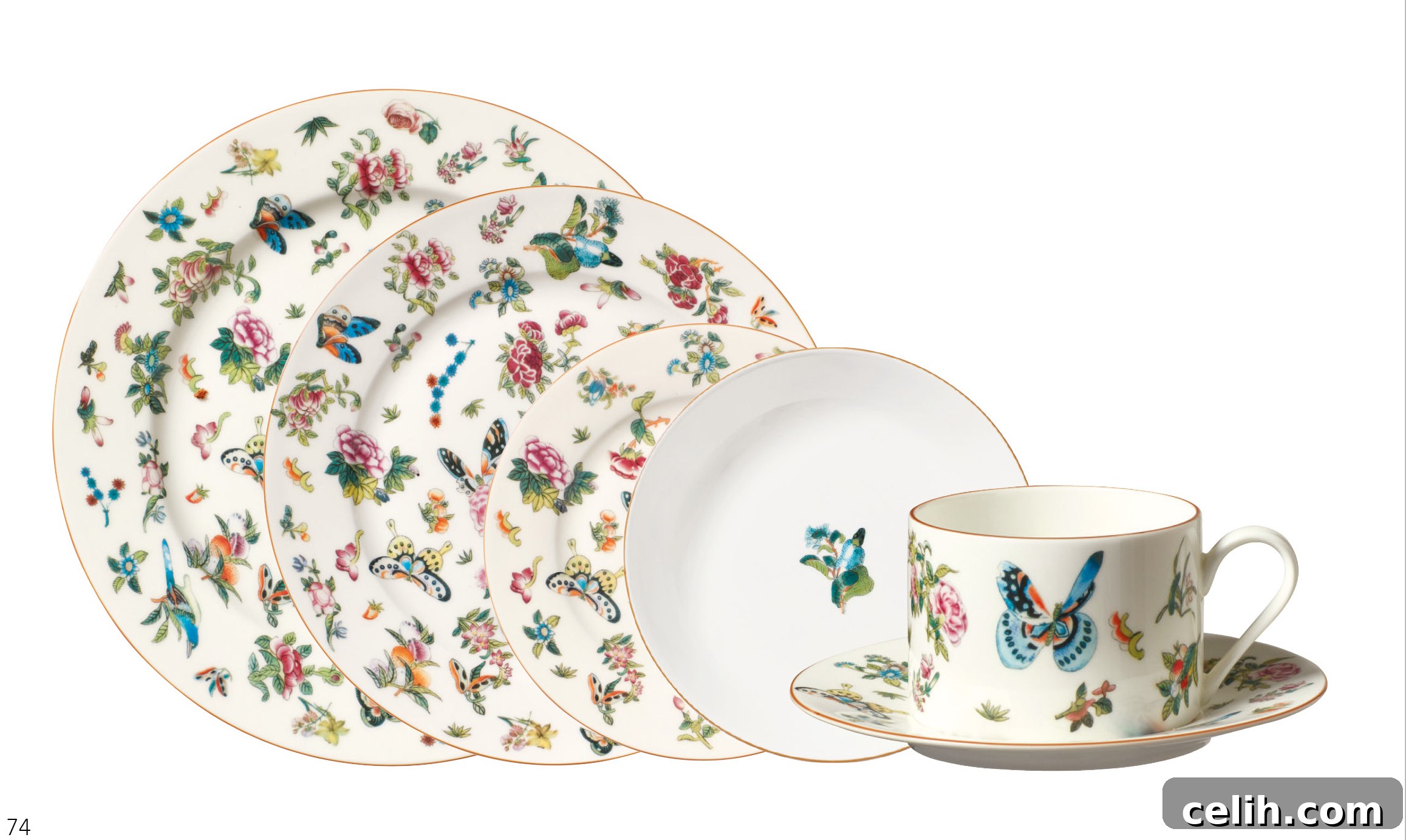 Pretty cottagecore style bone china crockery from OKA