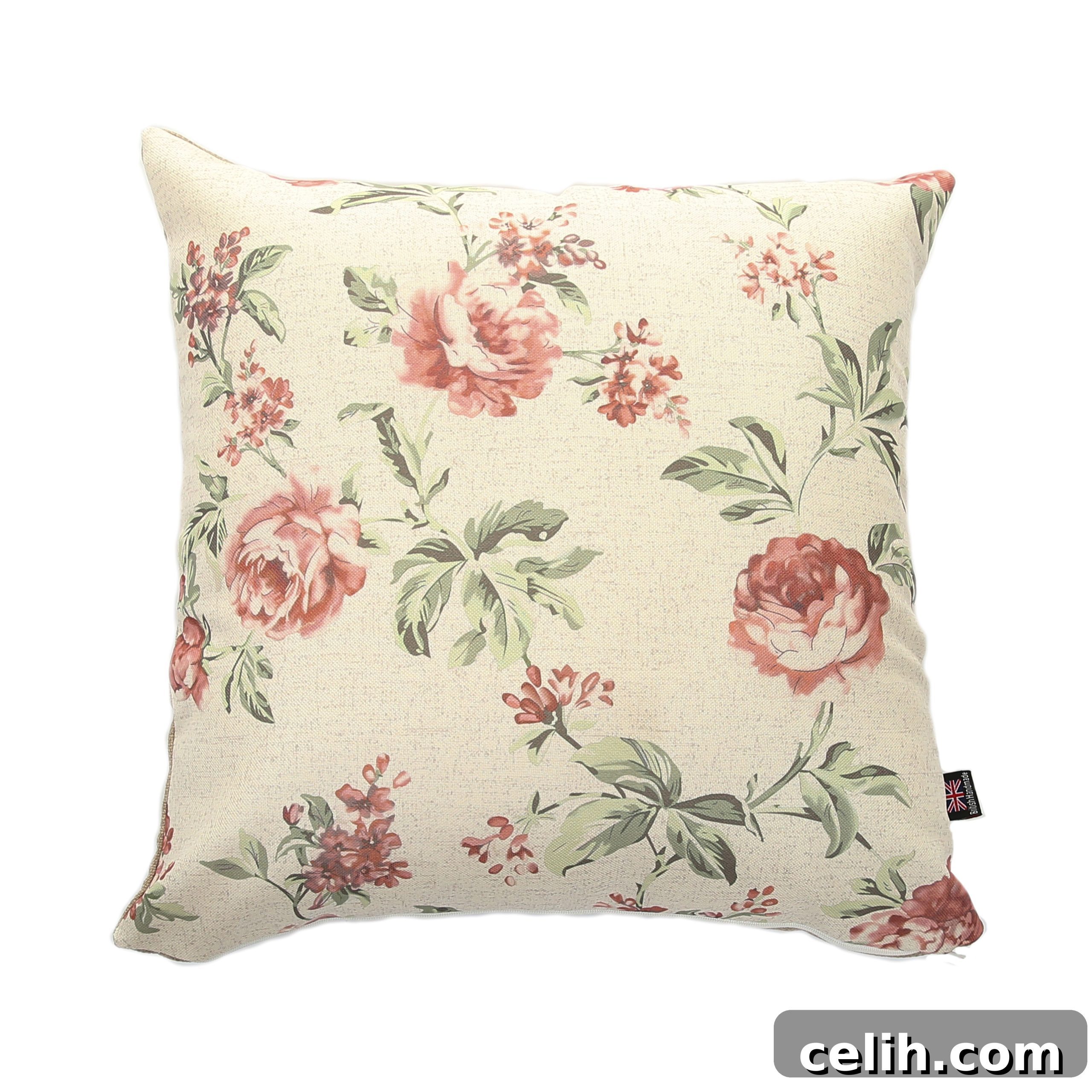 Gorgeous cottagecore decor countryside chic floral rose cushion