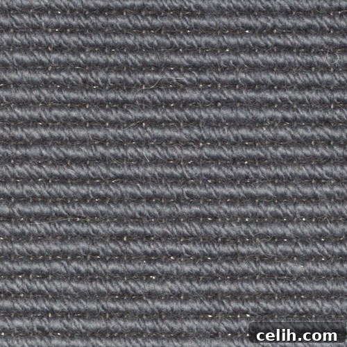 Elegant dark navy blue carpet for a sophisticated interior design scheme