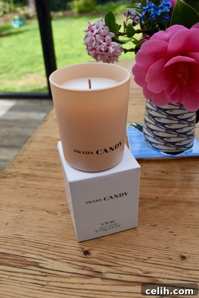 Prada Candy scented candle from Scentsational