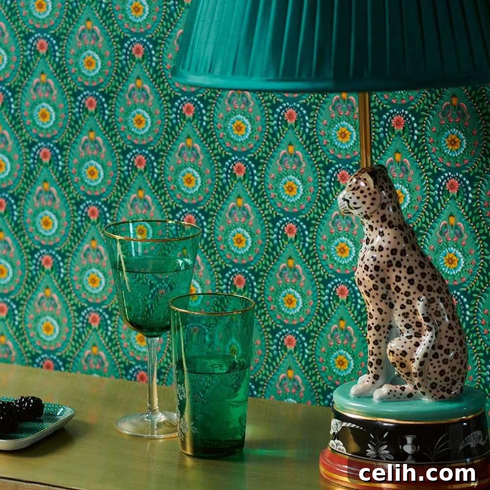 Bold and colourful Persian Print design wallpaper by Eijffinger for Pip Studio 5.