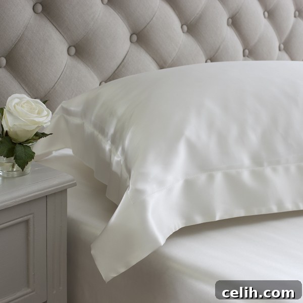 Jasmine Silk: Discover the Art of Silk Sleep 4 Ivory oxford design silk pillowcases from Jasmine Silk