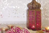 Ornate Oriental Brass Filigree Lantern