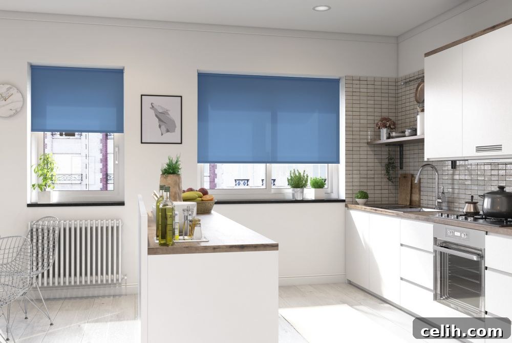 Palermo roller blinds are ideally suited for family homes and easy to clean
