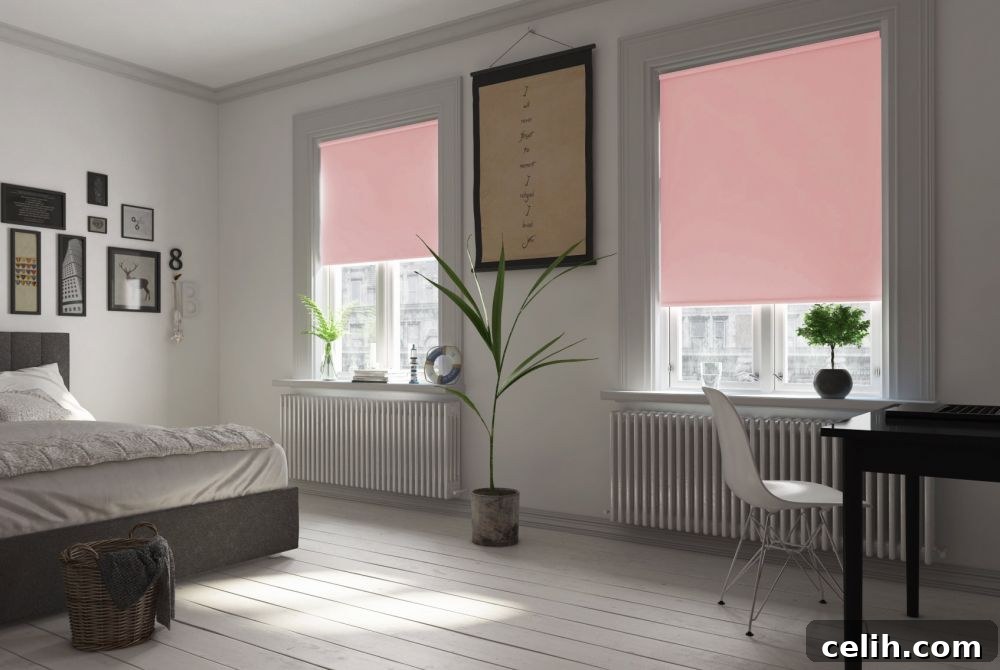 Use blackout blinds for bedrooms to shut out the light for better sleep