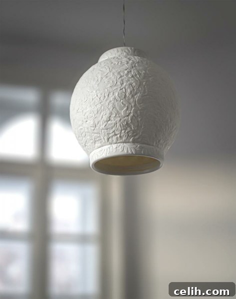 Lumimóza lamp WORTH Project interior design, translucent porcelain lighting