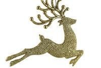 Sparkling Gold Reindeer Tree Adornments
