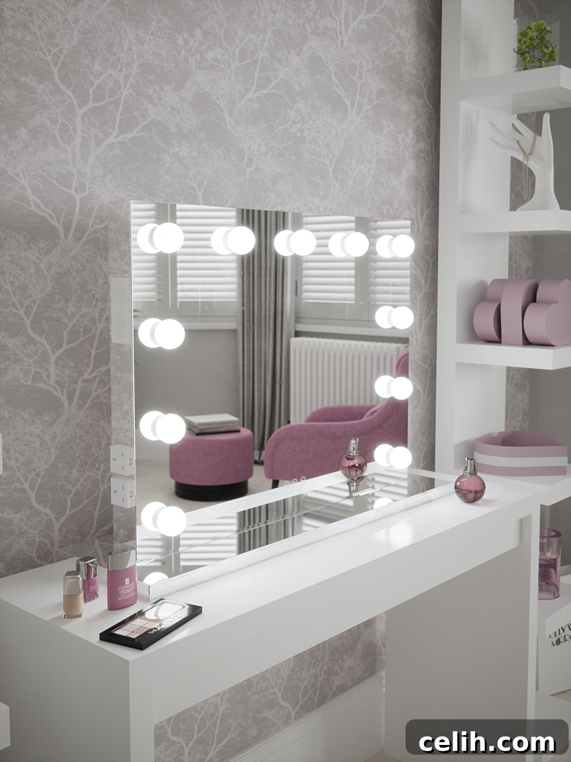 Use a spare room as a dressing and makeup room