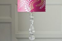 Ornate Baroque Glass Lamp Pedestal