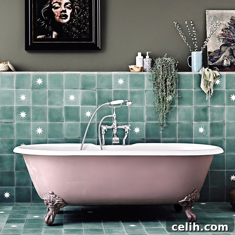 Fired Earth Bert & May Luna Fennel Encaustic Tiles