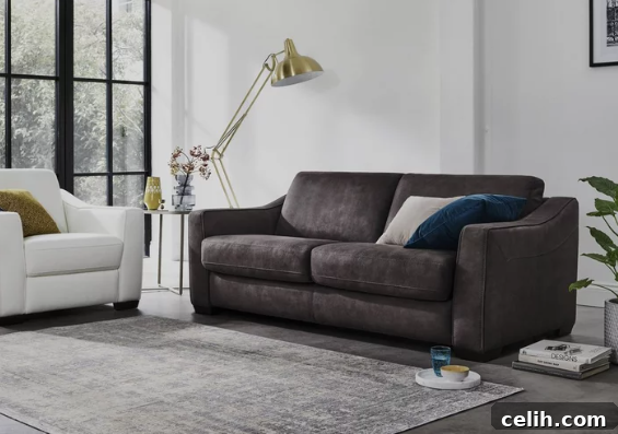 The Lawson fabric sofa from Furniture Village is one of the 2022 top sofa style trends 