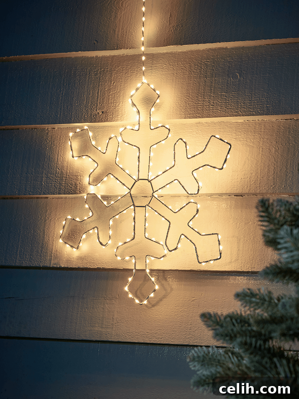 Deck the Halls for Less: Friday Christmas Decor Sale at Cox and Cox 3 Durable light-up snowflake decoration to hang indoors or outdoors for festive glow