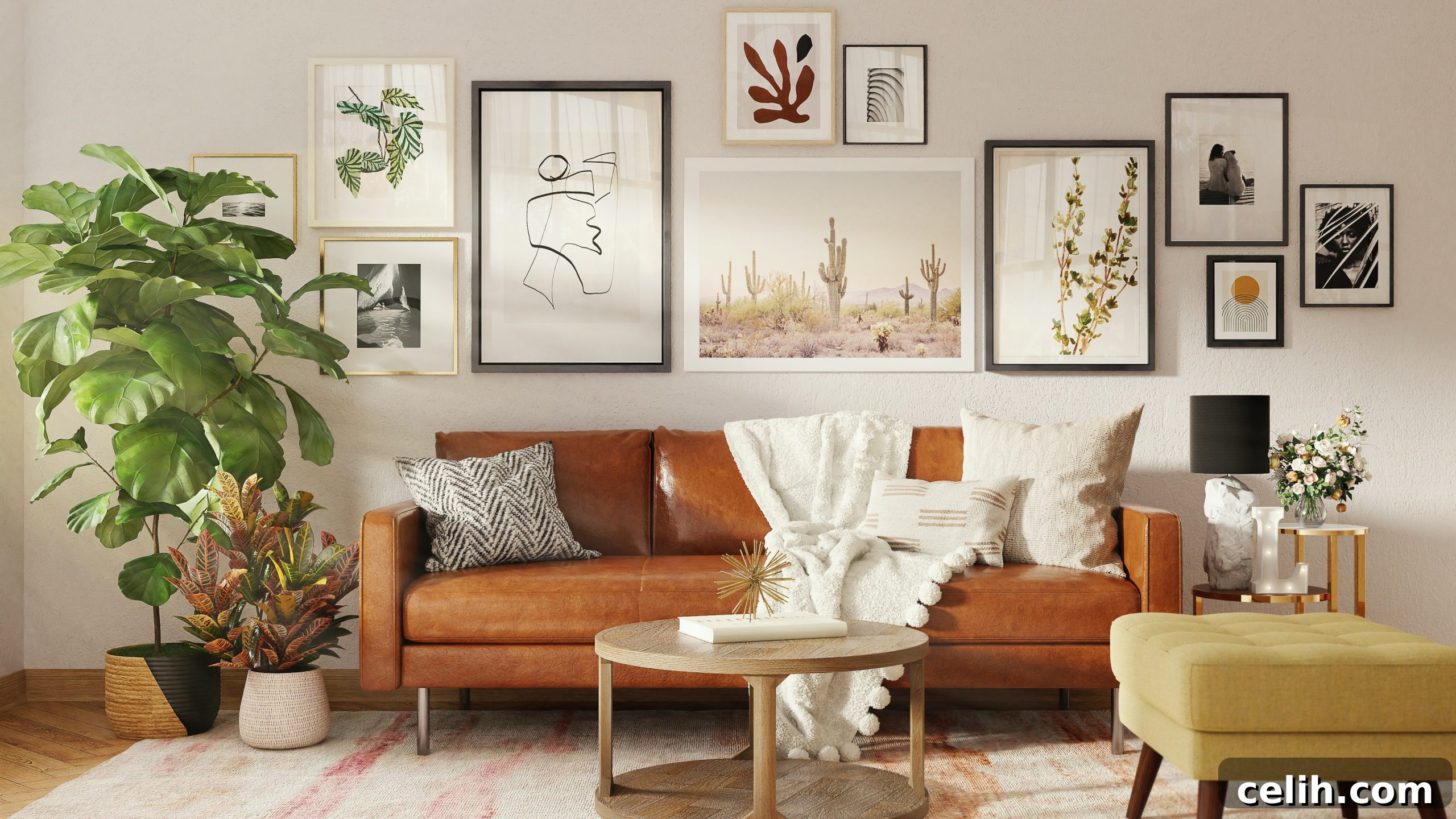 Gallery wall and display of treasured possessions