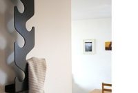 J-me Sculptural Black Wave Coat Rack