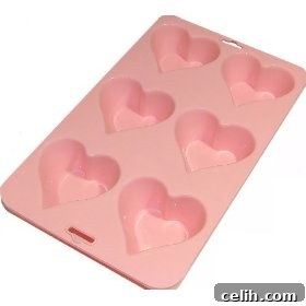 silicone-heart-shaped-muffin-tin Bake heart shaped muffins