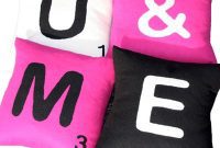 Playful Comfort: Ecocentric’s Recycled Scrabble Felt Cushions