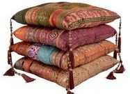 Myakka Handcrafted Vintage Sari Seat Pads