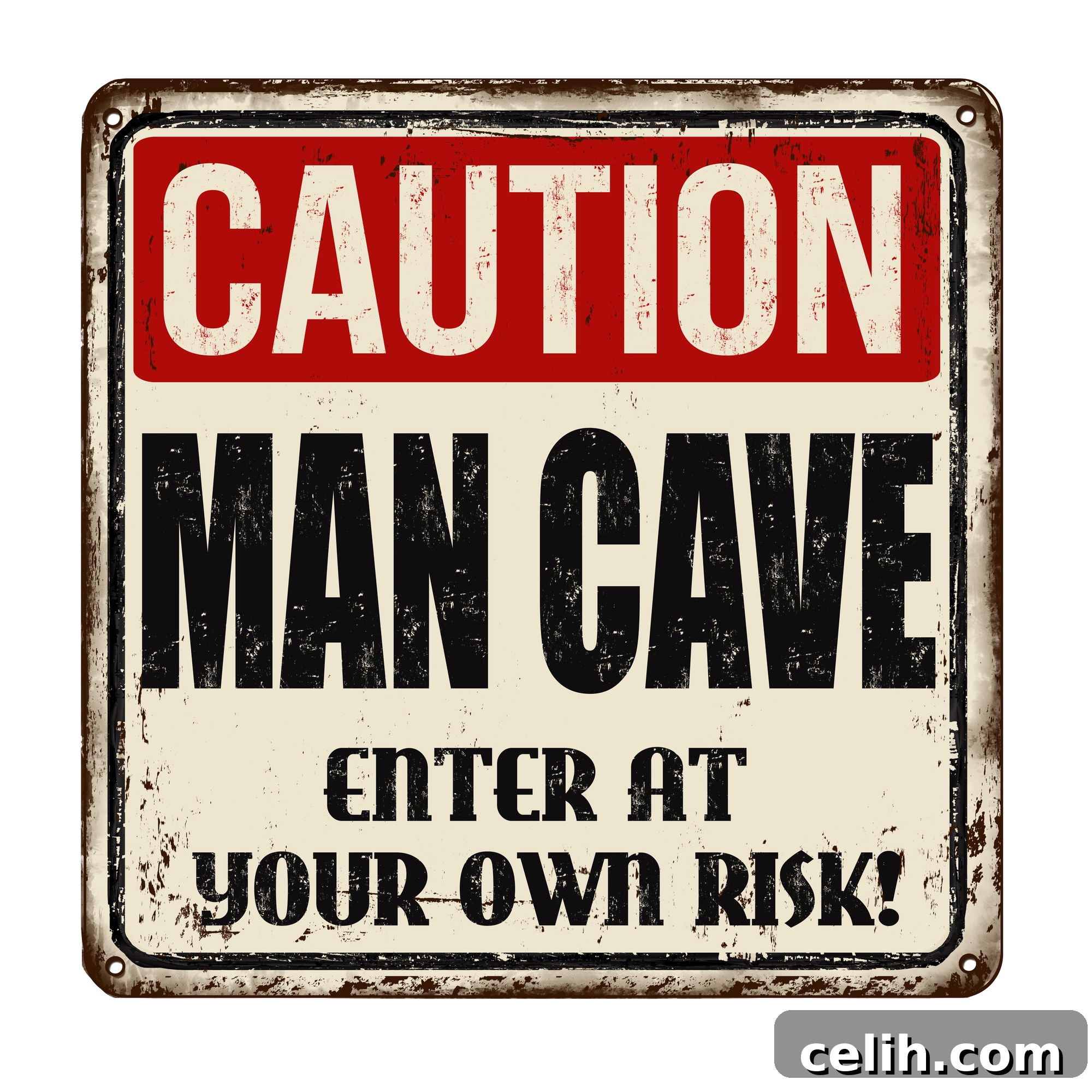 Transform Your Man Cave: Stylish Flooring Solutions 6 Vintage style man cave sign