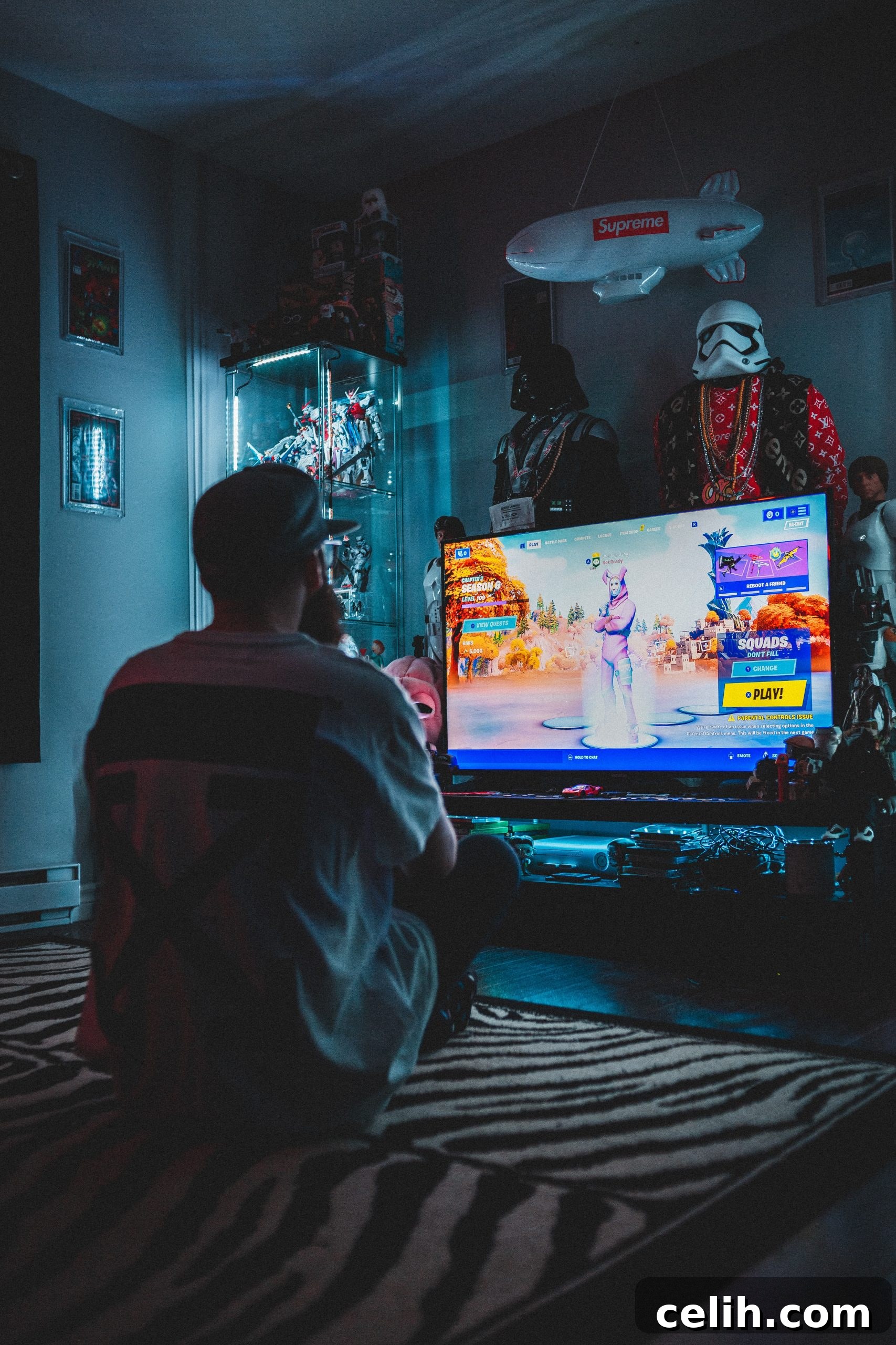Transform Your Man Cave: Stylish Flooring Solutions 7 Retro gaming style man cave with arcade machines