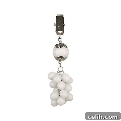 Classic White Beaded Limbert Table Weight