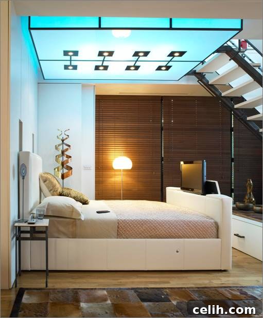 park-lane-bed Luxury Leather Park Lane TV Bed from Furniture Village