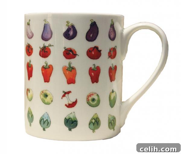 Home Grown Themed China Mug by Sophie Allport