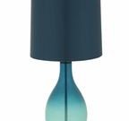 Lagoon Ombre Teal Glass Lamp