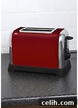 Stylish Red Maison Essentials 2-Slice Toaster