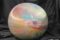 Whimsical Pastel Rainbow Sphere Chair