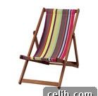 Aldeburgh Rainbow Deckchair by Toast