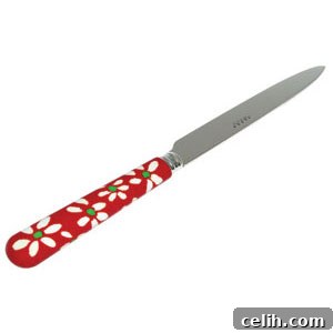Red Daisy Dinner Knife - Emma Bridgewater Cutlery