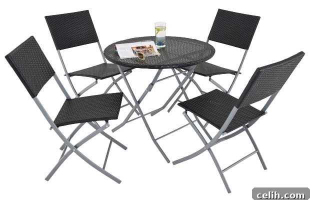 black-rattan-set Bargain patio set