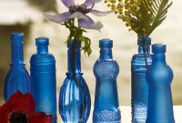 Aladdin’s Blue Glass Stem Vases