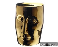 Gold Bonze XO Stool by Philippe Starck
